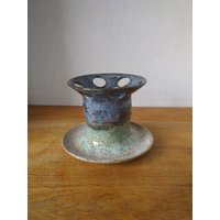 Handdekorierter Zahnbürstenhalter Aus Steingut Für 6 Bürsten von RIchmanPottery