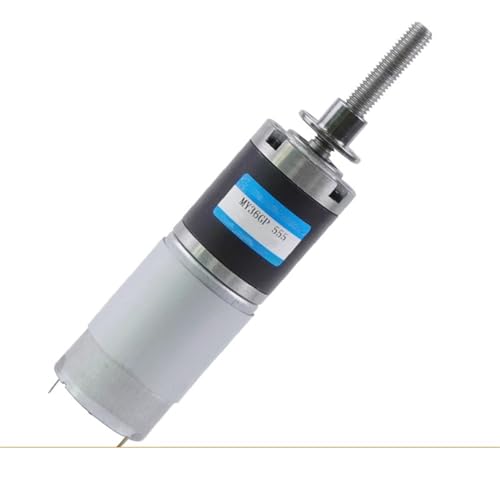 Schraubstange mit M8-Gewinde, 12 V, 24 V, 100 kg. CM-Planeten-DC-Getriebemotor mit hohem Drehmoment und Encoder, 1 Stück(12V 37RPM,100mm motor encoder) von RJHASMFN