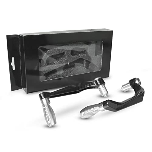 RJKZX Kupplungslenkerschutz 22MM 7/8 Zoll Kohlefaser Lenkergriffe Schutz Bremskupplungshebel Für BMW F800S F 800 S 800S 2006-2014 2007 2008 2009 2010(Silver) von RJKZX