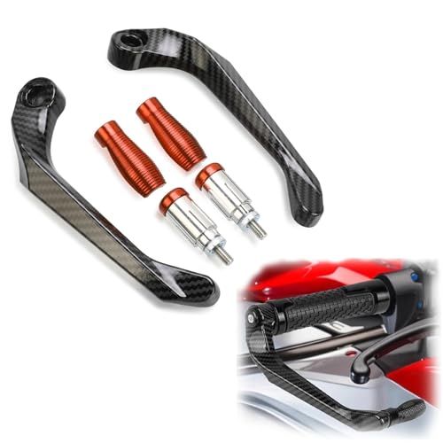 RJKZX Kupplungslenkerschutz Für CB300 F CB300F 2014 2015 2016 2017 2018 22 MM Hebelschutz Motorrad Handschutz Lenkergriffe Bremskupplungshebel Schutz(Orange) von RJKZX