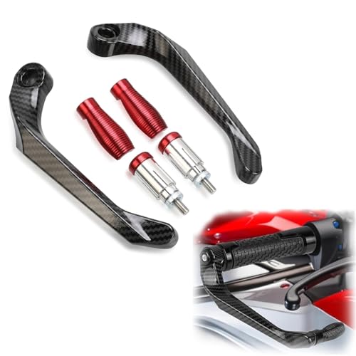 RJKZX Kupplungslenkerschutz Für CB300 F CB300F 2014 2015 2016 2017 2018 22 MM Hebelschutz Motorrad Handschutz Lenkergriffe Bremskupplungshebel Schutz(Rosso) von RJKZX