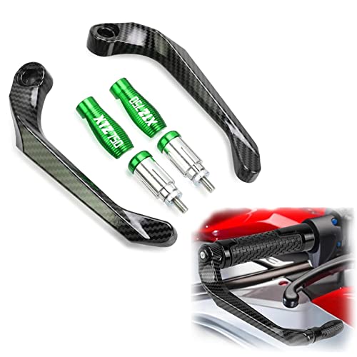 RJKZX Kupplungslenkerschutz Für KAWASAKI Xtz750 Z750 Z750S XTZ750 Für SUPERTENERE 2007 2008 2009 2010 2012 Kohlefaser-Aluminiumlegierung Bremskupplungshebelschutz(Green) von RJKZX
