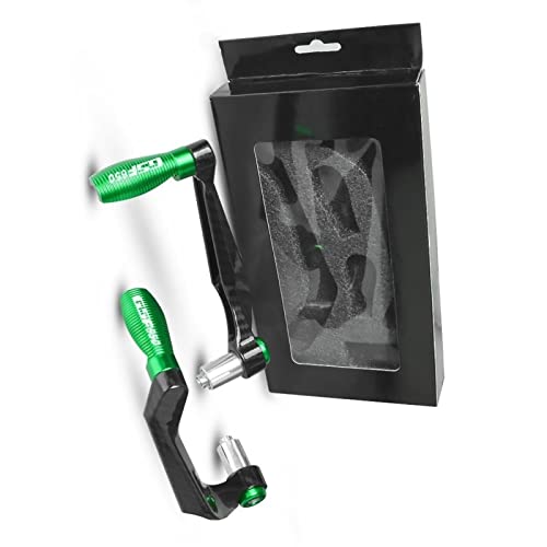RJKZX Kupplungslenkerschutz Motorradzubehör Aluminium Bremskupplungshebelschutz Schutz Für Suzuki GSF650 GSF 650 S BANDIT 2005-2020 2017 2018 2019(Green) von RJKZX