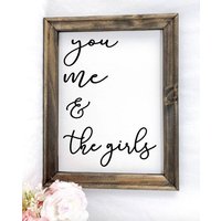 You, Me & The Girls Canvas Schild von RJMCustoms