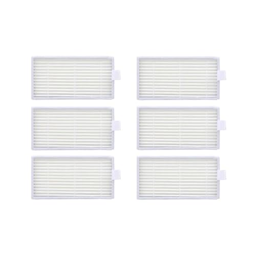Ersatz Des Seitenbürstenfilters, Kompatibel Mit ILIFE V3, V3s V5 V5s Pro X5 V55 V50 Roboterstaubsaugerteilen.(6pcsWhiteFilters) von RJMVMGDVK