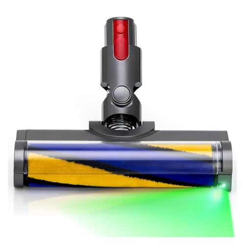 RJMVMGDVK Kompatibel Mit Dyson, V12 Origin Staubsaugerzubehör, Ersatz Mit Grünem Licht, Teppichrollenbürstenkopf.(Soft Roller Brush) von RJMVMGDVK
