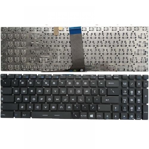 RJXDUPHT Ersatz-Laptop-Tastatur Kompatibel mit GP63 8RE 8RF MS-16P3 MS-16P5 MS-16K4 MS-16K3 MS-16K2 MS-16J1 MS-16J2, kompatibel mit ähnlichen Modellen(NO Backlit Black) von RJXDUPHT
