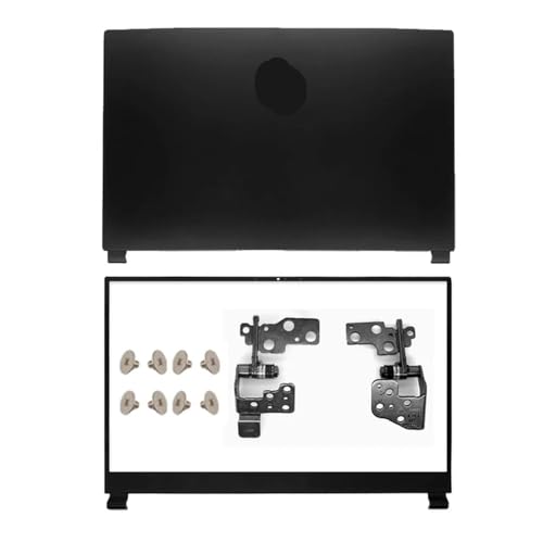 RJXDUPHT GE75 GP75 GL75 MS-17E2 17E5 17E7 Raider 8RE LCD-Rückabdeckung, vordere Blendenscharniere, hinterer Deckel, Gehäuse, Bildschirmabdeckung, kompatible Ersatzteile(GL75 AB Hinges) von RJXDUPHT
