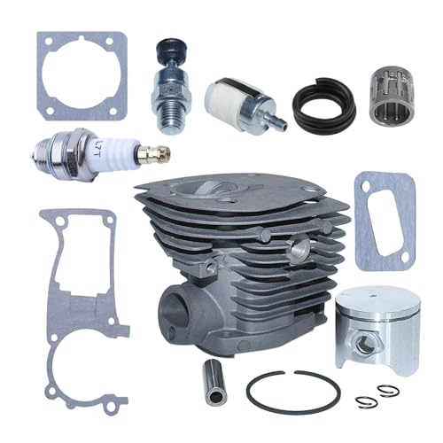44mm Zylinderkolbensatz passend for Hus 340 345 346XP 350 351 353 for Kettensägen 503869971 503 89 44-01 503 86 25-01 von RJhXzK