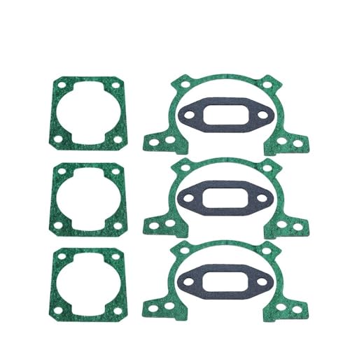 Dichtungssatz, 3-teilig, passend for S-IHL FS160 FS180 FS220 FS220K FS280 FS280 Kurbelgehäuse-Zylinder-Auspuffdichtung 4119-007-1051 von RJhXzK