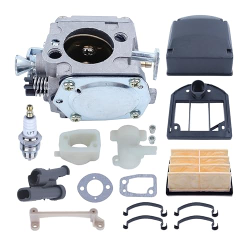 Vergaser Carb Fit for Hus 61 266 268 272 272XP Kettensäge mit Halterung Luftfilter Ansaugkrümmer Dichtung Zündkerze von RJhXzK