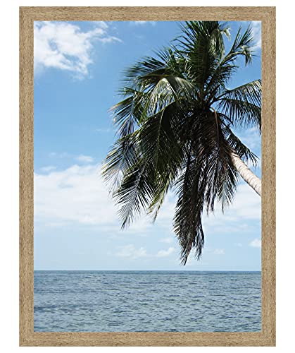 RK Cadres Benutzerdefinierter Bilderrahmen 20x80 oder 80 x 20 Rahmen Natürliche Beige, 3.5 cm Breiten Holzleisten von RK Cadres