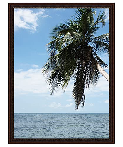 RK Cadres Benutzerdefinierter Bilderrahmen 33x40 oder 40 x 33 Rahmen Elegante Brown, 3.3 cm Breiten Holzleisten von RK Cadres
