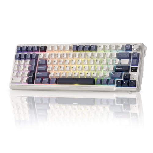RK ROYAL KLUDGE L98 Wireless Mechanical Keyboard mit Linkshänder-Southpaw Design Numpad & Hot Swappable Knob, Tri-Mode 95% Tastatur BT/2.4G/USB-C, Pro Software, Gasket Mount, Massive 8000mAh Batterie von RK ROYAL KLUDGE