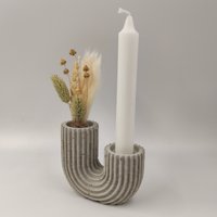 Vase Kerzenhalter in U/J Form von RKDesignAT