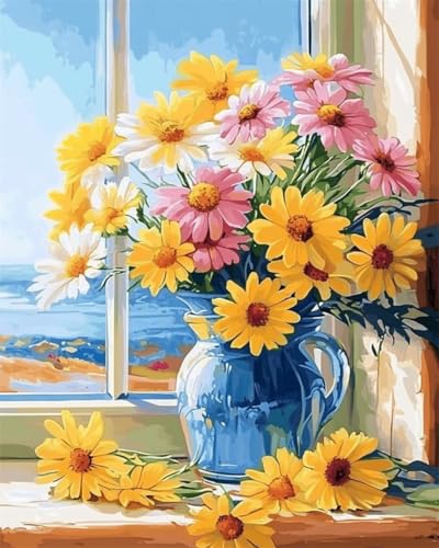 RKFLGEW DIY Kreuzstich-Set Mit Perlen Bunte Gänseblümchen In Der Vase Kreuzstich-Nadelstich-Handarbeit,Wandteppich-Set,Perlenstickmuster,3D-Wandmalerei 40x50cm RKFLGEW DIY Kreuzstich-Set Mit Perlen Bunte Gänseblümchen In Der Vase Kreuzstich-Nadelstich-Handarbeit,Wandteppich-Set,Perlenstickmuster,3D-Wandmalerei 40x50cm von RKFLGEW