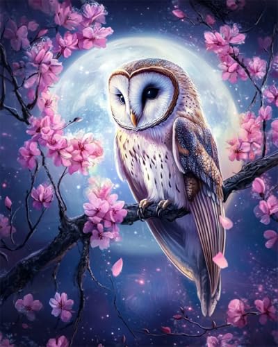 RKFLGEW DIY Perlenstickerei Set Mit Perlen Vollbild Fantasie Eule Und Mond Nadelstich-Sets: Perlenkreuzstich,3D-Perlenmalerei,Handarbeit Für Handarbeiten 30x40cm RKFLGEW DIY Perlenstickerei Set Mit Perlen Vollbild Fantasie Eule Und Mond Nadelstich-Sets: Perlenkreuzstich,3D-Perlenmalerei,Handarbeit Für Handarbeiten 30x40cm von RKFLGEW