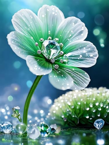 RKFLGEW DIY Perlenstickerei Set Mit Perlen Vollbild Fantasie Grüne Blumen Nadelspitze Wandteppich Kit Perlen Nähen Nadelarbeit Set Perle Kreuzstich 50x70cm RKFLGEW DIY Perlenstickerei Set Mit Perlen Vollbild Fantasie Grüne Blumen Nadelspitze Wandteppich Kit Perlen Nähen Nadelarbeit Set Perle Kreuzstich 50x70cm von RKFLGEW