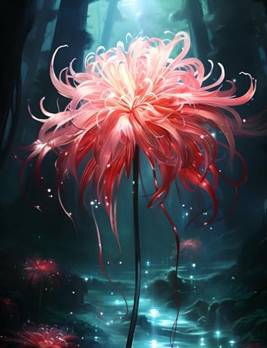 RKFLGEW Diy Perlen-Stickset, Fantasy-Rote Blume, Perlen-Stickset, Kreuzstich-Set, Gestempelte Stickpackungen Für Erwachsene, Wandkunst 40x50cm RKFLGEW Diy Perlen-Stickset, Fantasy-Rote Blume, Perlen-Stickset, Kreuzstich-Set, Gestempelte Stickpackungen Für Erwachsene, Wandkunst 40x50cm von RKFLGEW