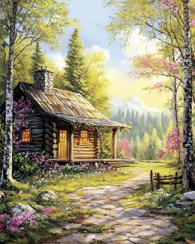 RKFLGEW Diy Perlenstickerei-Set Für Erwachsene Cartoon-Hüttenlandschaft Nadelspitze Wandteppich Kit Perlen Nähen Nadelarbeit Set Perle Kreuzstich 30x40cm RKFLGEW Diy Perlenstickerei-Set Für Erwachsene Cartoon-Hüttenlandschaft Nadelspitze Wandteppich Kit Perlen Nähen Nadelarbeit Set Perle Kreuzstich 30x40cm von RKFLGEW