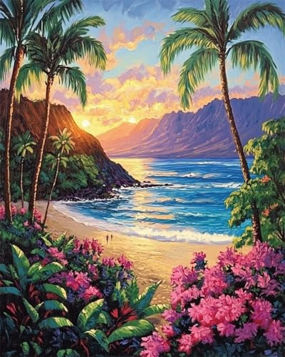RKFLGEW Diy Perlenstickerei-Set Für Erwachsene Strandlandschaft Auf Der Insel Perlenstickerei-Set, Einfaches Kreuzstich-Sets Für Erwachsene Und Anfänger Für Handarbeiten 50x70cm RKFLGEW Diy Perlenstickerei-Set Für Erwachsene Strandlandschaft Auf Der Insel Perlenstickerei-Set, Einfaches Kreuzstich-Sets Für Erwachsene Und Anfänger Für Handarbeiten 50x70cm von RKFLGEW