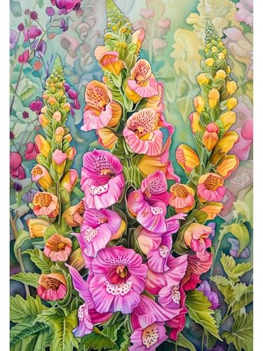 RKFLGEW Diy Perlenstickerei Set Mit Perlen Vollbild Fantasie Aquarell Blumen Nadelspitze Wandteppich Kit Perlen Nähen Nadelarbeit Set Perle Kreuzstich 30x40cm RKFLGEW Diy Perlenstickerei Set Mit Perlen Vollbild Fantasie Aquarell Blumen Nadelspitze Wandteppich Kit Perlen Nähen Nadelarbeit Set Perle Kreuzstich 30x40cm von RKFLGEW