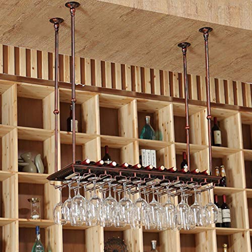 Weinregale, industrielle hängende Weinglasregale, Kelch- und Stielglashalter, Dekoration, Regal-Organizer für Bars, Wohnzimmer, Küchen von RKJDMSWJ