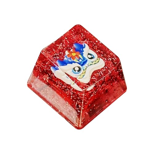 RKJRTK Artis Clear Keycap Durability Resin Keycap for MX Mechanical Keyboards OEM Height Smooth Texture Keycap von RKJRTK