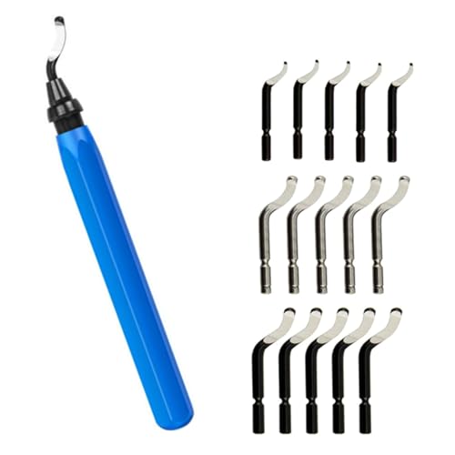 Blue Handheld Degrilling Werkzeug Mit 10 BS1010 Cutter Oder 15 Cutter Für Metall Und Kunststoff Gratentfernung Ausgestattet Blue Handheld Degrilling Werkzeug Mit 10 BS1010 Cutter Oder 15 Cutter Für Metall Und Kunststoff Gratentfernung Ausgestattet von RKJRTK