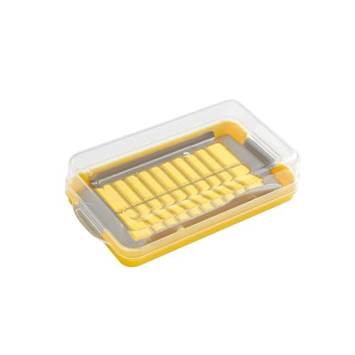 Butterschneider-Box, transparenter Butterbehälter, einfach zu bedienen, Butterdose, Butterschneidewerkzeug für Käse, Butterbutterbehälter für Kühlschrank von RKJRTK