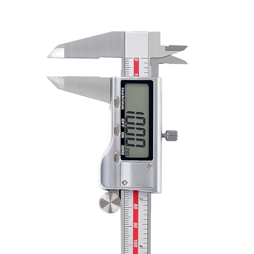 Digitalconiper Elektronischer Mikrometermikrometer/Metrik Bremssattel Lineal Durchmesser/Tiefe Messwerkzeug Großer LCD Bildschirm 9 Typen Digital Contonic Reflee Vernier von RKJRTK