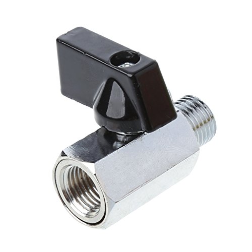 Messing Ball Für Ventil 1/4 Männlich Zu Weiblicher Gewinde Luftkompressor Schlauch Ball Ventilschalter Ersatz Pneumatic Plumbing Steckverbinder Druck Waschmaschine Schlauch Lockout von RKJRTK