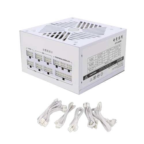 RKJRTK 110-240V Hohe Leistungen 850W PSUS Computer Stromversorgung Für PC Vollmodular Mit Leiser 120-mm Kühllüfter von RKJRTK
