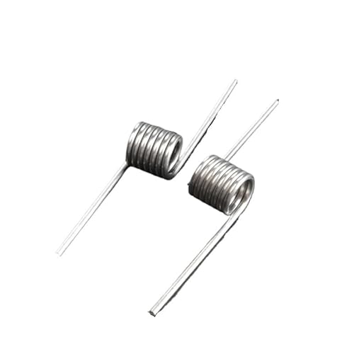10 Stück 304SUS Torsionskontakte, V-Typ Federdrehklemme, Drahtdurchmesser 0,6 mm, Torsionsfeder, Außendurchmesser: 3–8 mm, Winkel (120180)(6 laps (120 degrees),7.5MM) von RKODRSMG