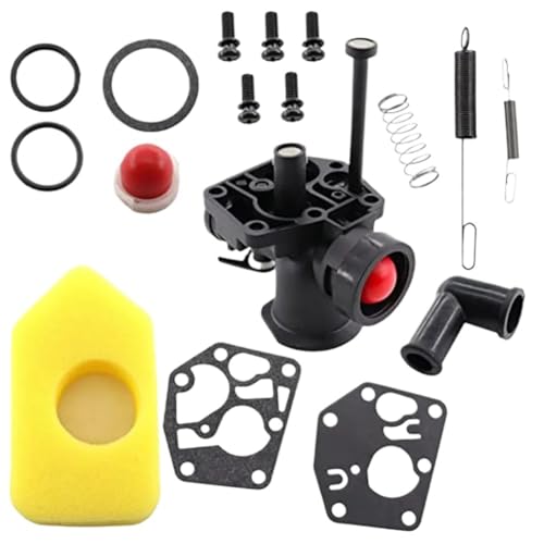 17-teiliges Vergaser-Kit for Rasenmäher 497619 499809 498809 498809A 494406 mit umfassendem Set for verbesserte Kraftstoffeffizienz von RKODRSMG