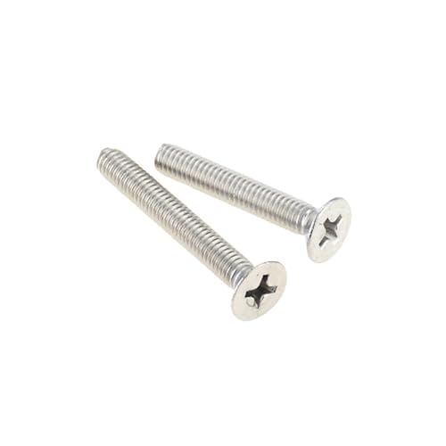 RKODRSMG 100 Stück M1 * 3 4 5 6 8 304 Edelstahl Kreuzschlitz-Senkkopfschraube(5mm) von RKODRSMG