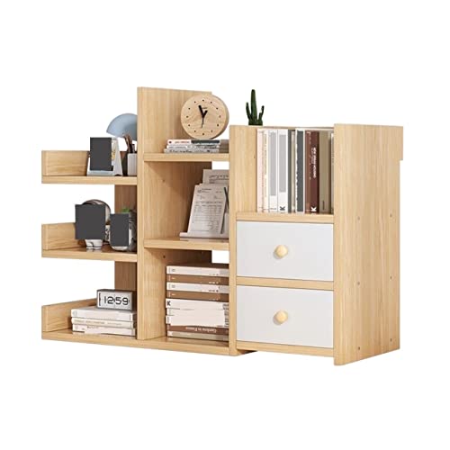 RKVXCJHDR Bücherregal Desktop Bookshelf Rack Display Rack Book Speicher Rack geeignet for Wohnzimmerstudien Office Desktop Speicherbuchhandel Bücherregal mit Stauraum von RKVXCJHDR