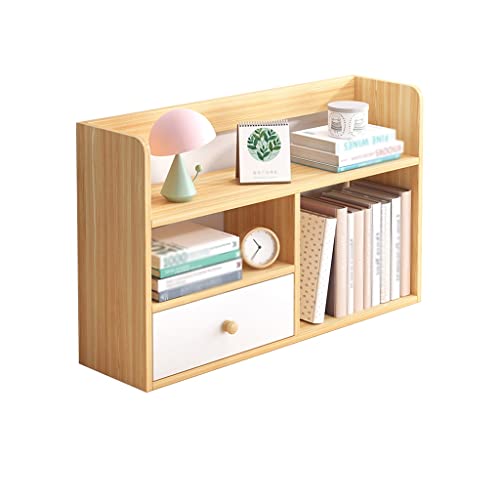 RKVXCJHDR Bücherregal Einfache Desktop Multi-Layer Bücherregal Home Small Storage Rack Student Kleines Bücherschrank for Bürobedarf Sundries Buch Dateispeicherung Bücherregal mit Stauraum(A) von RKVXCJHDR