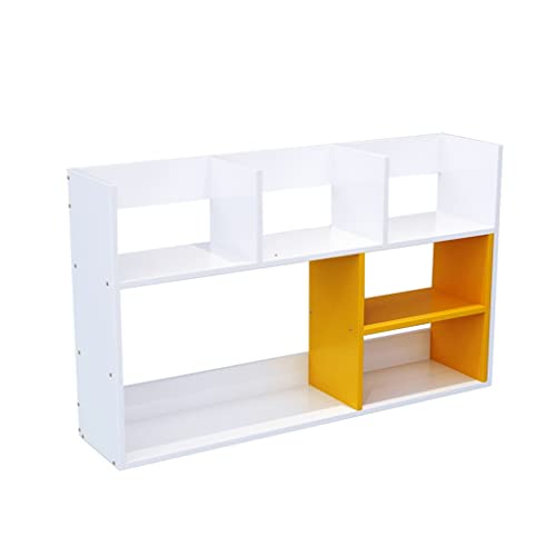 RKVXCJHDR Bücherregal Einfache Schreibtisch Bücherregal Student Storage Rack Multifunktions-Desktop-Rack-Rack Small Home Office-Speicher-Schlafsaal Bücherregal mit Stauraum von RKVXCJHDR