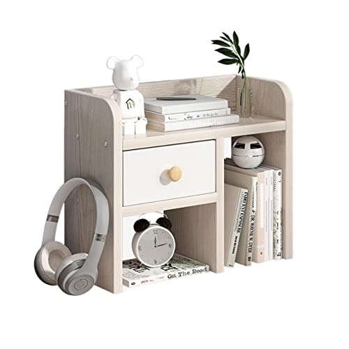 RKVXCJHDR Bücherregal Home Desktop Bookshelf Rack Desk Dlear Rack Book Speicher Rack geeignet for Schlafzimmer Studienbüro Desktop Display Rack Bücherregal mit Stauraum von RKVXCJHDR