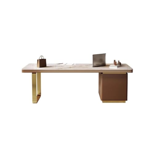 RKVXCJHDR Home-Office-Schreibtischesa Home Rock Board Schreibtisch Präsident Büro Boss Computer Schreibtisch Einfache Moderne Schreibtisch Werkbank Kleiner Schreibtisch für Schlafzimmer(180cm) von RKVXCJHDR