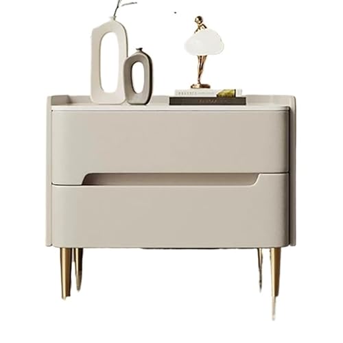 RKVXCJHDR Nachttisch Nachttisch Aus Schiefer, Massivholz, Leder, Schlicht, Modern, Schlafzimmer, Zuhause, Nachttisch, Klein Nachttische Fürs Schlafzimmer(3,45CM) von RKVXCJHDR