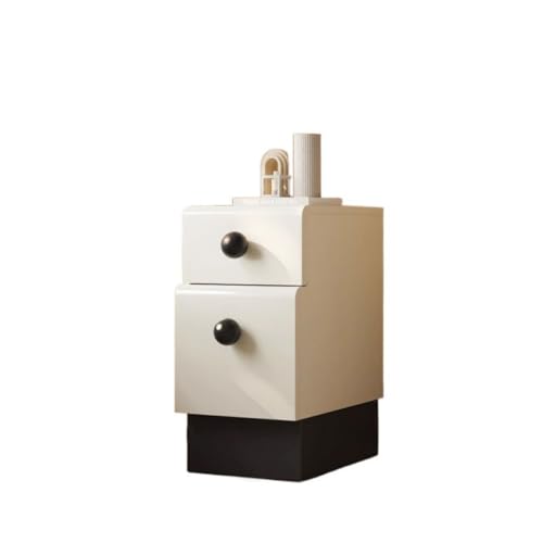 RKVXCJHDR Nachttisch Nordischer Moderner Einfacher Schmaler Nachttisch Aus Massivem Holz, Bemalt, Kleiner Nachttisch for Zu Hause Nachttische Fürs Schlafzimmer von RKVXCJHDR