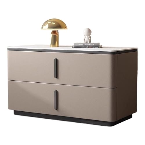 RKVXCJHDR Nachttisch Schlichter, Moderner, Minimalistischer Nachttisch Aus Schiefer Im Cremefarbenen Stil Nachttische Fürs Schlafzimmer(6,50cm) von RKVXCJHDR