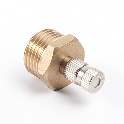 10 x Messing-Sprühdüse mit Düsenadapter G1/2 Zoll, Niederdruck-Nebeldüsen, Zerstäubungsdüse für Landschaftsbau, Luftbefeuchtung, Outdoor-Kühlnebelsystem 10 x Messing-Sprühdüse mit Düsenadapter G1/2 Zoll, Niederdruck-Nebeldüsen, Zerstäubungsdüse für Landschaftsbau, Luftbefeuchtung, Outdoor-Kühlnebelsystem von RKYRRKI