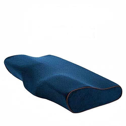 RKZM Orthopädische Physiotherapie Nackenkissen Bambuskohle Memory Foam Kissen Cervical Health Care Schmerzlinderndes Bettkissen 62X38X12-8Cm von RKZM