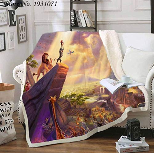 RKZM Sherpa Throw Blanket Der König der Löwen 3D-gedruckte Fleecedecken Erwachsene Kinder Super Flauschiges Fleece Flanell mit Anti-Falten- / Anti-Anlauf-200 * 150 cm weicher, Warmer Fleecedecke RKZM Sherpa Throw Blanket Der König der Löwen 3D-gedruckte Fleecedecken Erwachsene Kinder Super Flauschiges Fleece Flanell mit Anti-Falten- / Anti-Anlauf-200 * 150 cm weicher, Warmer Fleecedecke von RKZM