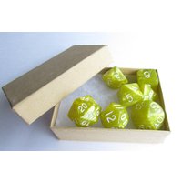 D & D-Würfel Set MagneteMarmorierte Gelb von RKathrynDesign