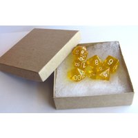 D&d Würfel Set Magnete Transparent Gelb von RKathrynDesign