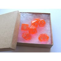 D&d Würfel Set Magnete Transparent Peach von RKathrynDesign